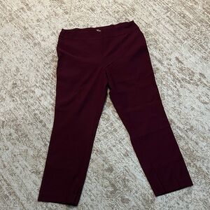 Kim Rogers Deep Red Tummy Control Pants
